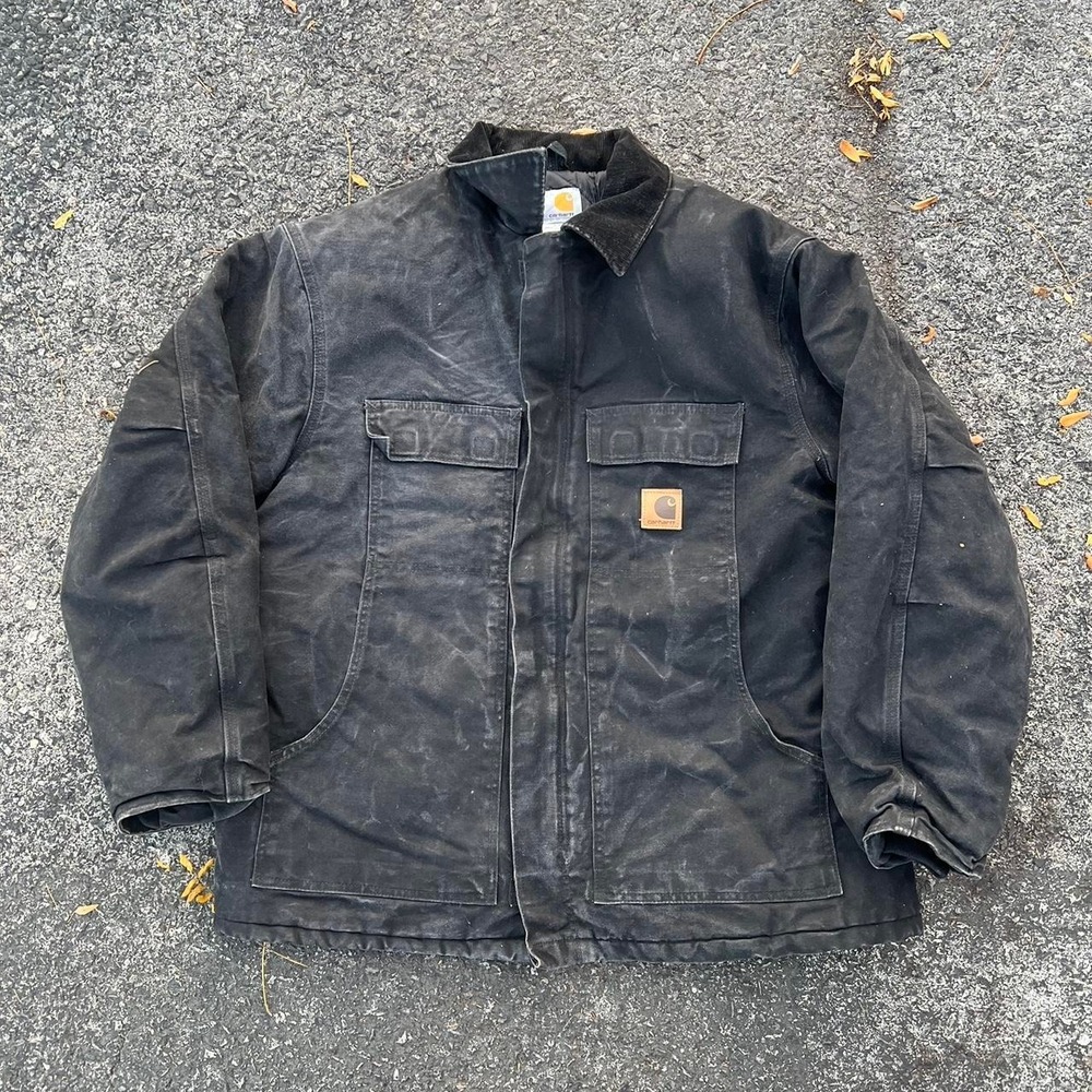 1990s Sun Faded Vintage Carhartt Artic Tall Jacket Size L-XL